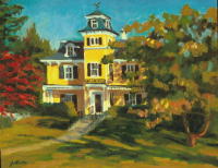 Yellow Victorian, Rockport, 14 x 18