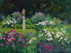 Pan in a NH Garden, 12 x 16