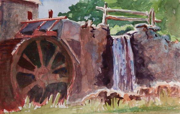 Grist Mill, Sudbury, 4-3/4 x 7-1/2